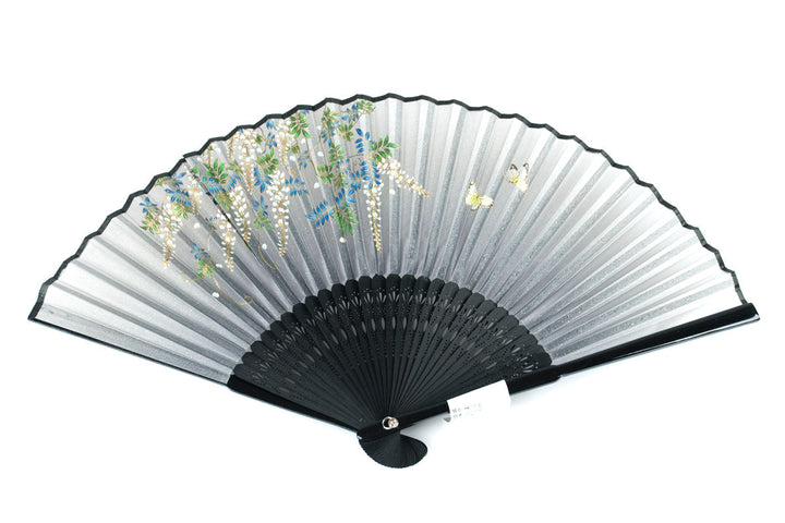 Butterfly Black Folding Fan