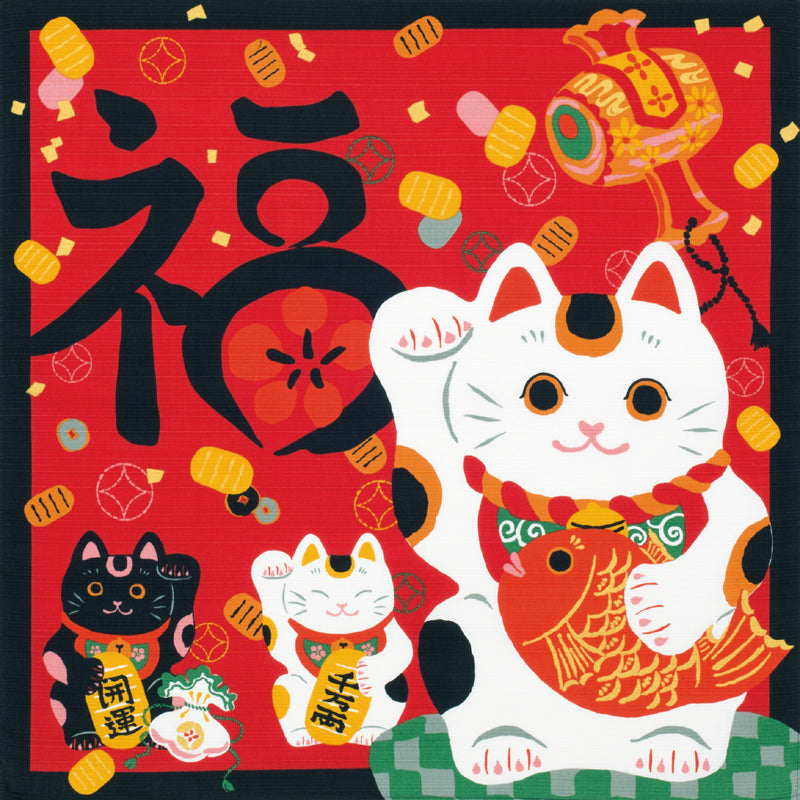 Furoshiki Maneki-neko