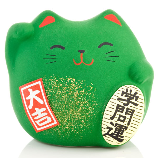 Zielony Feng Shui Manekineko S