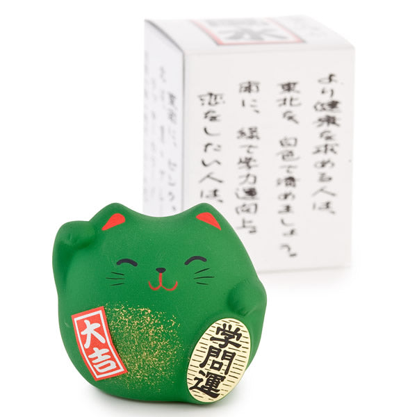 Zielony Feng Shui Manekineko S
