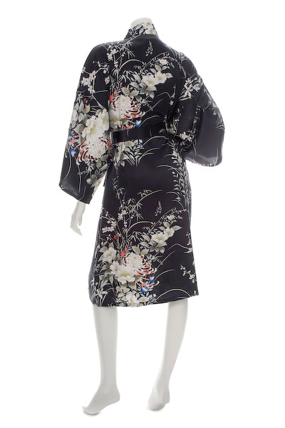 Hana krótkie jedwabne kimono