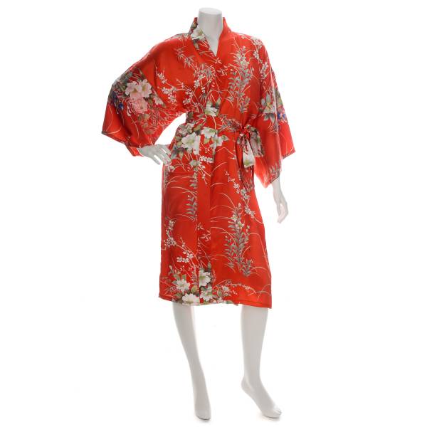 Hana krótkie jedwabne kimono