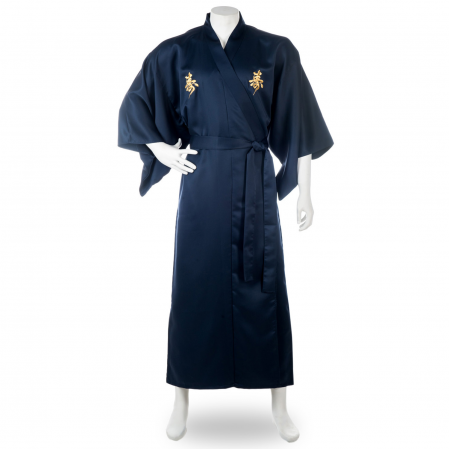 Długie, haftowane kimono Kotobuki