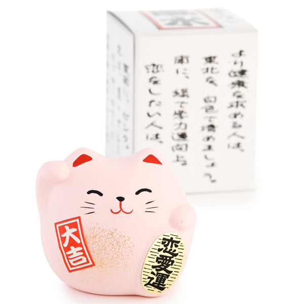 Różowy Feng Shui Manekineko S