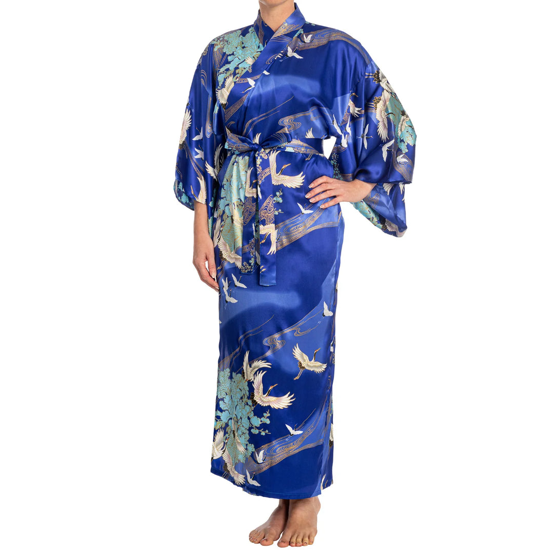 Jedwabne Kimono ŻURAW