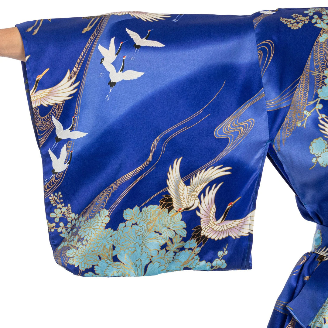 Jedwabne Kimono ŻURAW