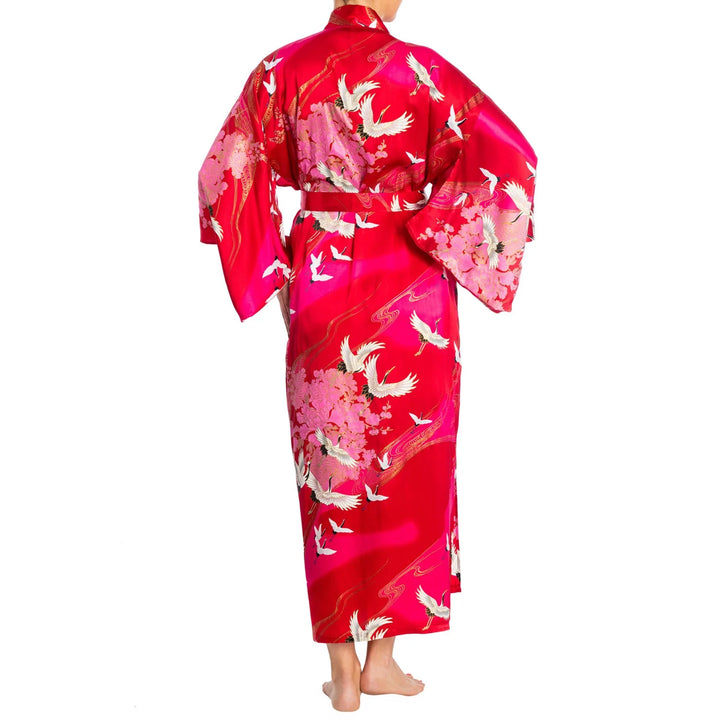 Jedwabne Kimono ŻURAW