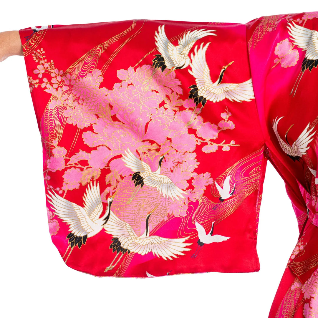 Jedwabne Kimono ŻURAW