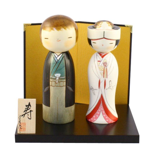 Zestaw Towani - ślubne lalki Kokeshi
