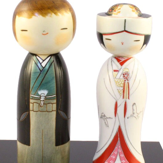 Zestaw Towani - ślubne lalki Kokeshi