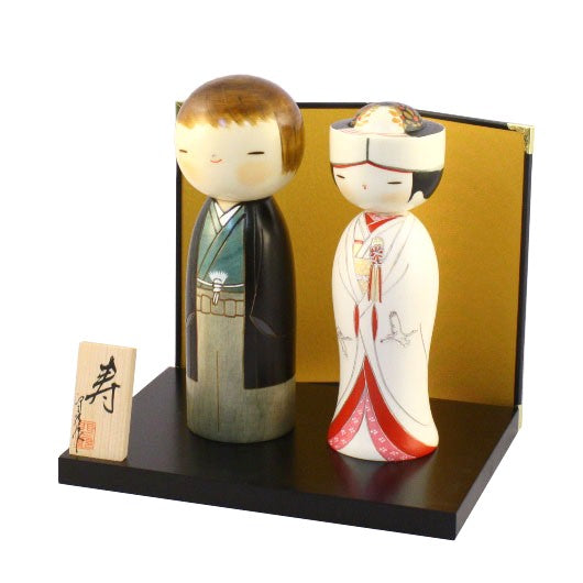 Zestaw Towani - ślubne lalki Kokeshi